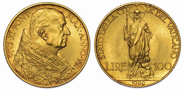 VATICANO. PIO XI, 1922-1939.<BR> Lotto di nove monete.  - Asta Numismatica - Associazione Nazionale - Case d'Asta italiane