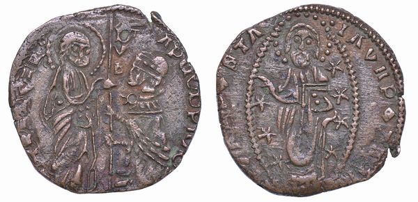 ZECCA INCERTA (LOMBARDIA?) Falsificazione in rame del ducato veneziano, XIV-XV sec.  - Asta Numismatica - Associazione Nazionale - Case d'Asta italiane