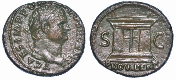 TITO (Cesare), 69-79. Asse, anno 73. Roma.  - Asta Numismatica - Associazione Nazionale - Case d'Asta italiane