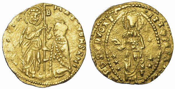 CHIOS. DOMINAZIONE GENOVESE (LA MAONA). DOGI ANONIMI, 1347-1415. Imitazione orientale del ducato veneziano di Antonio Venier, 1382-1400.  - Asta Numismatica - Associazione Nazionale - Case d'Asta italiane