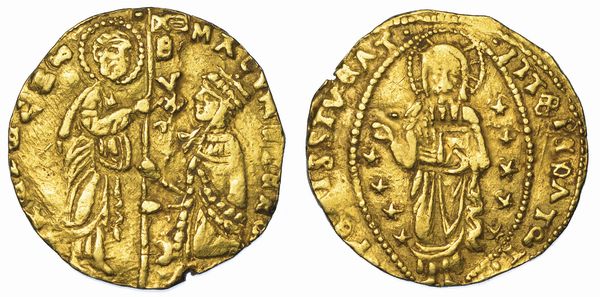 CHIOS. DOMINAZIONE GENOVESE (LA MAONA). DOGI ANONIMI, 1347-1415. Imitazione orientale del ducato veneziano di Antonio Venier, 1382-1400.  - Asta Numismatica - Associazione Nazionale - Case d'Asta italiane