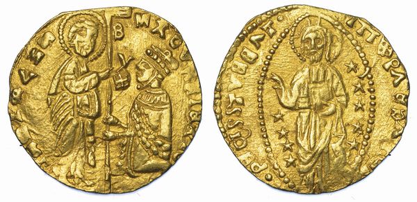 CHIOS. DOMINAZIONE GENOVESE (LA MAONA). DOGI ANONIMI, 1347-1415. Imitazione orientale del ducato veneziano.  - Asta Numismatica - Associazione Nazionale - Case d'Asta italiane