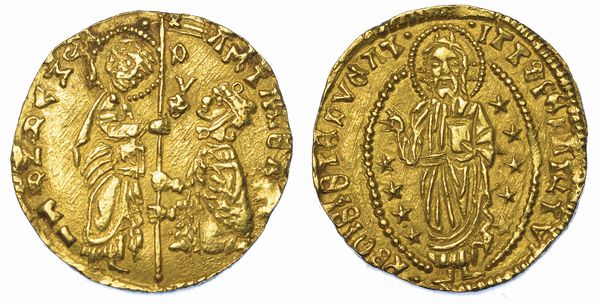 CHIOS. DOMINAZIONE GENOVESE (LA MAONA). DOGI ANONIMI, 1347-1415. Imitazione orientale del ducato veneziano di Antonio Venier, 1382-1400.  - Asta Numismatica - Associazione Nazionale - Case d'Asta italiane