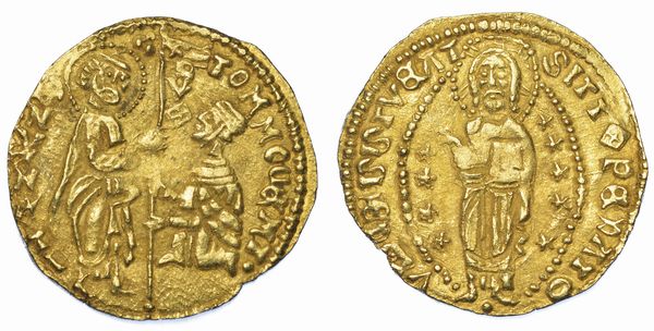 CHIOS. DOMINAZIONE GENOVESE (LA MAONA). DOGI ANONIMI, 1347-1415. Imitazione orientale del ducato veneziano di Tommaso Mocenigo, 1414-1423.  - Asta Numismatica - Associazione Nazionale - Case d'Asta italiane