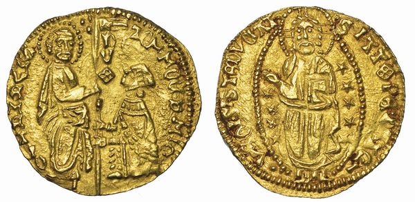 CHIOS. DOMINAZIONE GENOVESE (LA MAONA). DOGI ANONIMI, 1347-1415. Imitazione orientale del ducato veneziano di Tommaso Mocenigo, 1414-1423.  - Asta Numismatica - Associazione Nazionale - Case d'Asta italiane