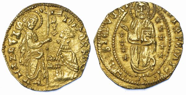 CHIOS. DOMINAZIONE GENOVESE (LA MAONA). DOGI ANONIMI, 1347-1415. Imitazione orientale del ducato veneziano di Tommaso Mocenigo, 1414-1423.  - Asta Numismatica - Associazione Nazionale - Case d'Asta italiane