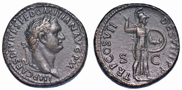 DOMIZIANO, 8196. Sesterzio, anno 81.  - Asta Numismatica - Associazione Nazionale - Case d'Asta italiane