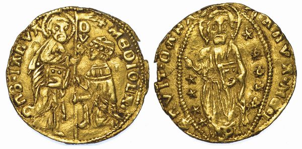 CAFFA. FILIPPO MARIA VISCONTI (Duca di Milano e Doge di Genova), 1421-1436. Imitazione orientale del ducato veneziano.  - Asta Numismatica - Associazione Nazionale - Case d'Asta italiane