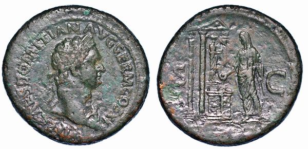 DOMIZIANO, 8196. Sesterzio, anno 85.  - Asta Numismatica - Associazione Nazionale - Case d'Asta italiane