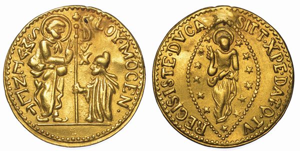 LEVANTE. Imitazione orientale dello zecchino veneziano di Alvise II Mocenigo, 1700-1709.  - Asta Numismatica - Associazione Nazionale - Case d'Asta italiane