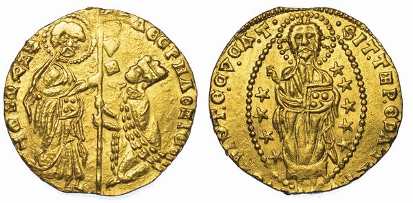 BEILICATI TURCHI D'ANATOLIA - DOMINAZIONE OTTOMANA DELL'ASIA MINORE (XIV-XX sec.) Imitazione orientale del ducato veneziano di Pietro Gradenigo, 1289-1311.  - Asta Numismatica - Associazione Nazionale - Case d'Asta italiane