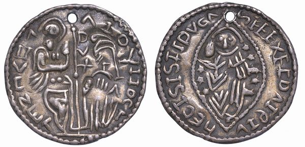 ZECCA INCERTA (INDIA?). Imitazione in argento del mezzo zecchino di Alvise Mocenigo.  - Asta Numismatica - Associazione Nazionale - Case d'Asta italiane