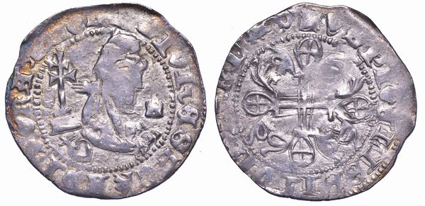 RODI. JOHN FERNANDEZ DI HEREDIA (32 Gran Maestro dell'Ordine dei Cavalieri Ospitalieri di Rodi e Malta), 1376-1396. Gigliato.  - Asta Numismatica - Associazione Nazionale - Case d'Asta italiane