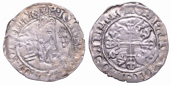 RODI. JOHN FERNANDEZ DI HEREDIA (32 Gran Maestro dell'Ordine dei Cavalieri Ospitalieri di Rodi e Malta), 1376-1396. Gigliato.  - Asta Numismatica - Associazione Nazionale - Case d'Asta italiane