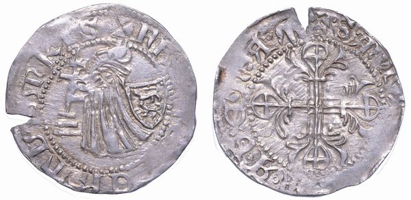 RODI. FILIBERT DE NAILLAC (34 Gran Maestro dell'Ordine dei Cavalieri Ospitalieri di Rodi e Malta), 1396-1421. Gigliato.  - Asta Numismatica - Associazione Nazionale - Case d'Asta italiane