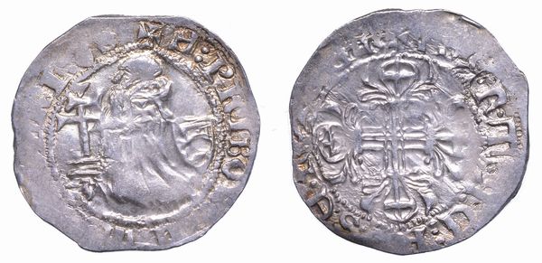 RODI. FILIBERT DE NAILLAC (34 Gran Maestro dell'Ordine dei Cavalieri Ospitalieri di Rodi e Malta), 1396-1421. Gigliato.  - Asta Numismatica - Associazione Nazionale - Case d'Asta italiane