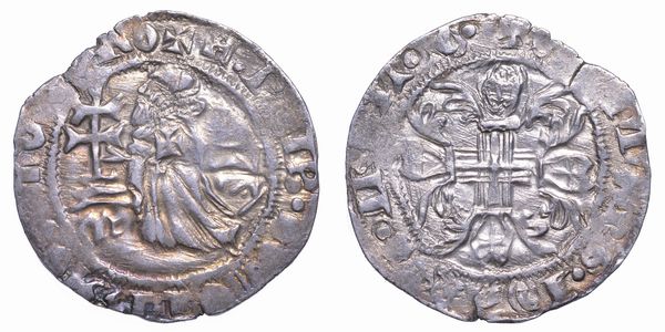 RODI. FILIBERT DE NAILLAC (34 Gran Maestro dell'Ordine dei Cavalieri Ospitalieri di Rodi e Malta), 1396-1421. Gigliato.  - Asta Numismatica - Associazione Nazionale - Case d'Asta italiane