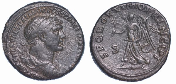 TRAIANO, 98-117. Asse, anni 103-111.  - Asta Numismatica - Associazione Nazionale - Case d'Asta italiane