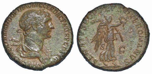 TRAIANO, 98-117. Asse, anni 114-117.  - Asta Numismatica - Associazione Nazionale - Case d'Asta italiane