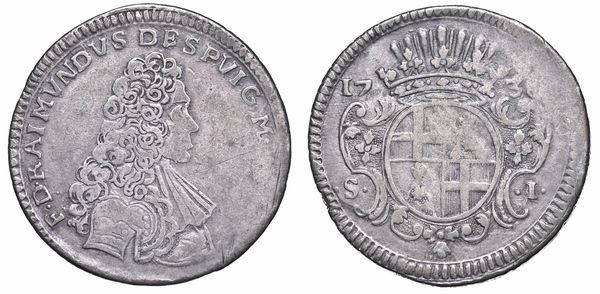 MALTA. RAMON DE DESPUIG (67 Gran Maestro dell'Ordine dei Cavalieri Ospitalieri di Rodi e Malta), 1736-1741. Scudo 1738(?).  - Asta Numismatica - Associazione Nazionale - Case d'Asta italiane