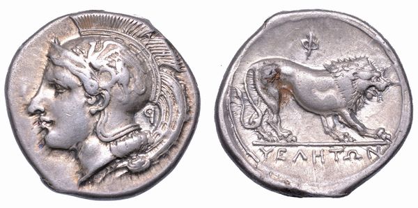 LUCANIA - VELIA. Nomos, anni 365-340 a.C.  - Asta Numismatica - Associazione Nazionale - Case d'Asta italiane