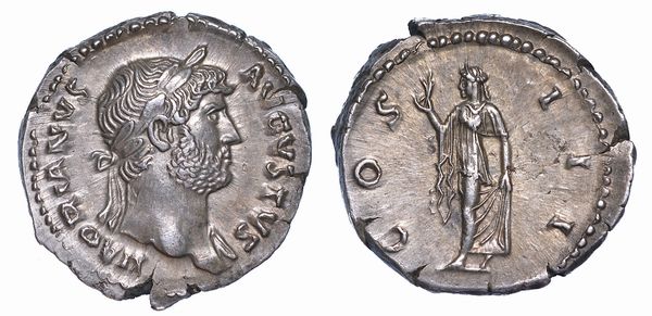 ADRIANO, 117-138. Denario, anni 124-125.  - Asta Numismatica - Associazione Nazionale - Case d'Asta italiane