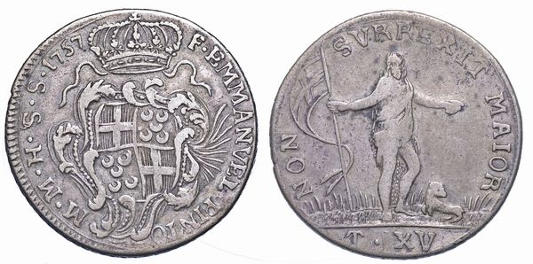 MALTA. EMANUELE PINTO (68 Gran Maestro dell'Ordine dei Cavalieri Ospitalieri di Rodi e Malta), 1741-1773. 15 Tar 1757.  - Asta Numismatica - Associazione Nazionale - Case d'Asta italiane