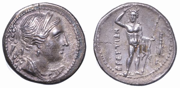 BRUTTIUM - BRETTI. Dracma. Emissione della seconda guerra punica, 216-214 a.C.  - Asta Numismatica - Associazione Nazionale - Case d'Asta italiane