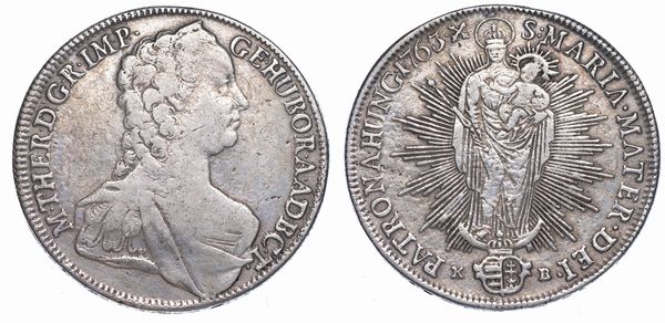 AUSTRIA. MARIA THERESIA, 1740-1780. Thaler 1763. Kremnitz.  - Asta Numismatica - Associazione Nazionale - Case d'Asta italiane