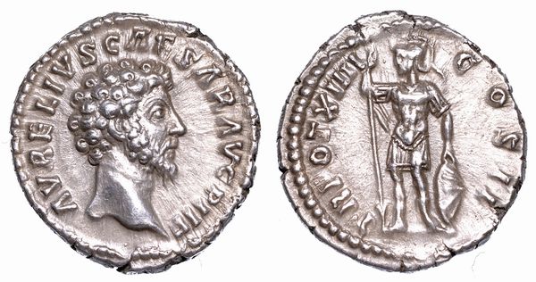 MARCO AURELIO (Cesare), 139-161. Denario, anni 159-160.  - Asta Numismatica - Associazione Nazionale - Case d'Asta italiane