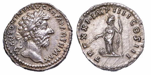 MARCO AURELIO, 161-180. Denario, anno 167.  - Asta Numismatica - Associazione Nazionale - Case d'Asta italiane