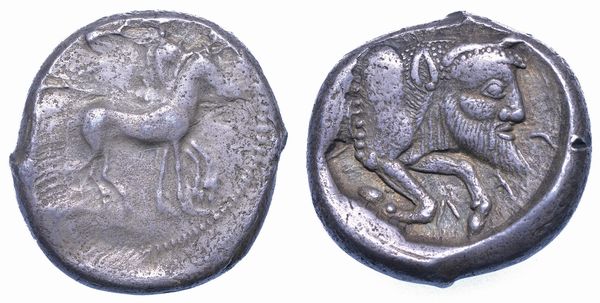 SICILIA - GELA. Tetradracma, prima del 405 a.C.  - Asta Numismatica - Associazione Nazionale - Case d'Asta italiane