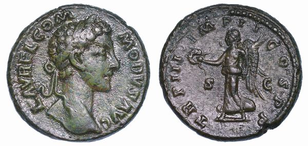 COMMODO, 177-192. Asse, anno 178.  - Asta Numismatica - Associazione Nazionale - Case d'Asta italiane