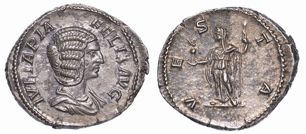 GIULIA DOMNA (Moglie di Settimio Severo), 193-217. Denario, anni 211-215.  - Asta Numismatica - Associazione Nazionale - Case d'Asta italiane