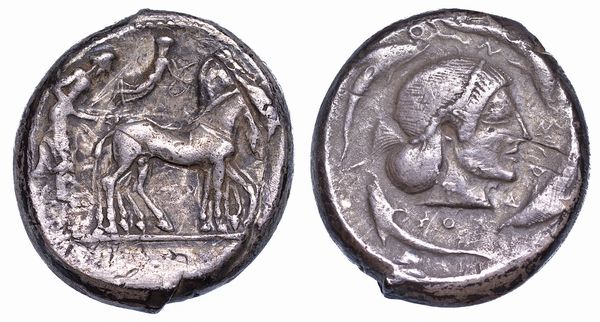 SICILIA - SIRACUSA. Tetradracma, 485-478 a.C.  - Asta Numismatica - Associazione Nazionale - Case d'Asta italiane