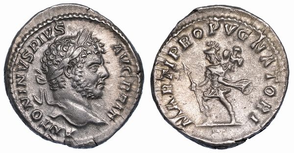 CARACALLA, 198-217. Denario.  - Asta Numismatica - Associazione Nazionale - Case d'Asta italiane