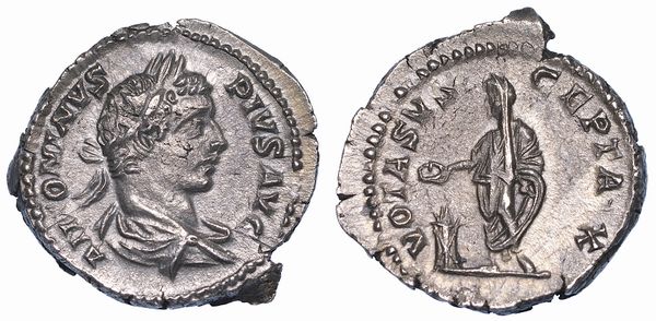 CARACALLA, 198-217. Denario.  - Asta Numismatica - Associazione Nazionale - Case d'Asta italiane