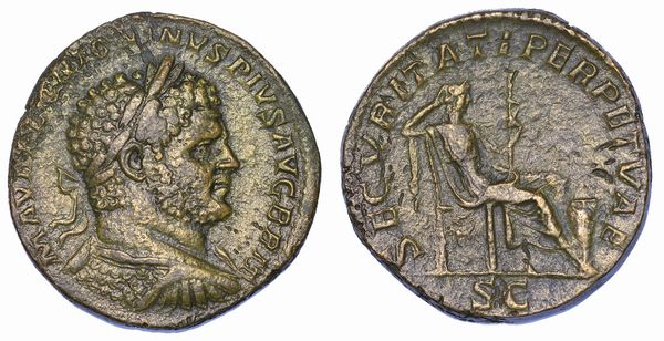 CARACALLA, 198-217. Sesterzio, anno 213.  - Asta Numismatica - Associazione Nazionale - Case d'Asta italiane