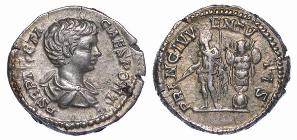 GETA (Cesare), 198-209. Denario.  - Asta Numismatica - Associazione Nazionale - Case d'Asta italiane