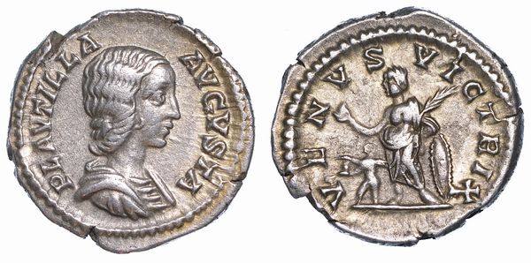 PLAUTILLA, (Moglie di Caracalla). 202-205. Denario, anno 204.  - Asta Numismatica - Associazione Nazionale - Case d'Asta italiane