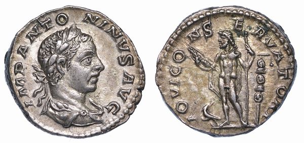 ELIOGABALO, 218-222. Denario.  - Asta Numismatica - Associazione Nazionale - Case d'Asta italiane