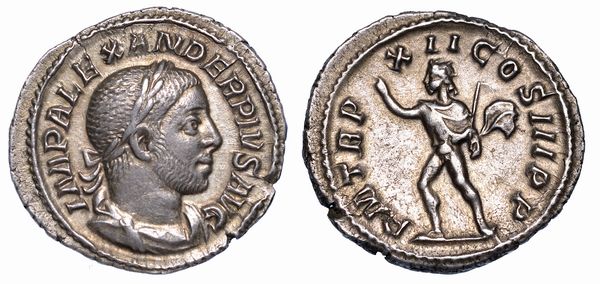 ALESSANDRO SEVERO, 222-235. Denario.  - Asta Numismatica - Associazione Nazionale - Case d'Asta italiane