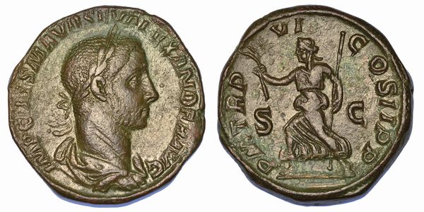 ALESSANDRO SEVERO, 222-235. Sesterzio, anno 227.  - Asta Numismatica - Associazione Nazionale - Case d'Asta italiane