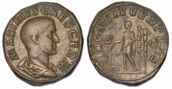 MASSIMO (Cesare), + 238. Sesterzio, anni 236-238.  - Asta Numismatica - Associazione Nazionale - Case d'Asta italiane