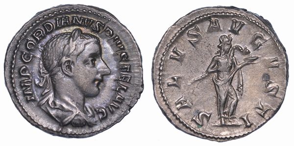 GORDIANO III, 238-244. Denario, anno 240.  - Asta Numismatica - Associazione Nazionale - Case d'Asta italiane