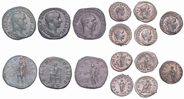 IMPERO ROMANO. Lotto di otto monete.  - Asta Numismatica - Associazione Nazionale - Case d'Asta italiane