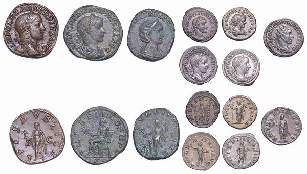 IMPERO ROMANO. Lotto di otto monete.  - Asta Numismatica - Associazione Nazionale - Case d'Asta italiane