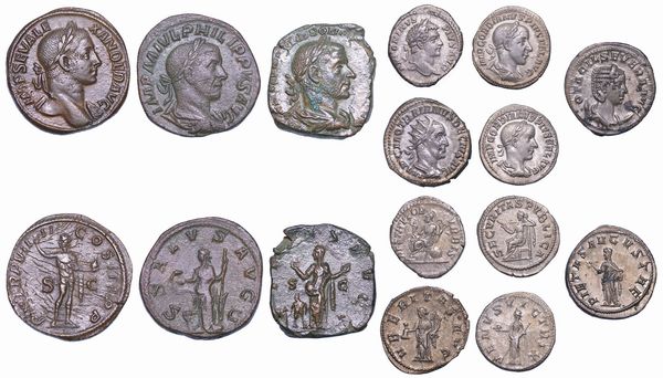 IMPERO ROMANO. Lotto di otto monete.  - Asta Numismatica - Associazione Nazionale - Case d'Asta italiane