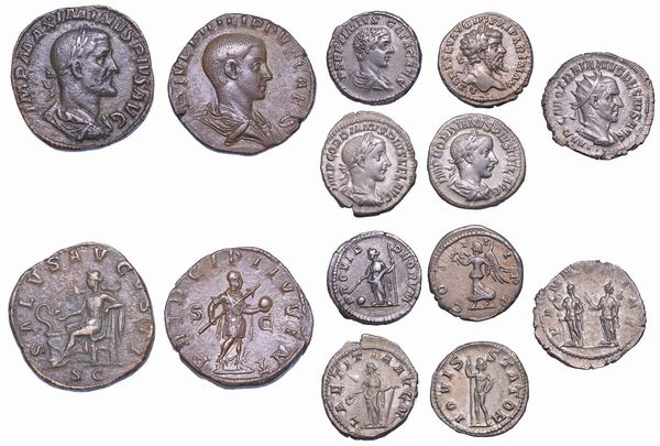 IMPERO ROMANO. Lotto di sette monete.  - Asta Numismatica - Associazione Nazionale - Case d'Asta italiane