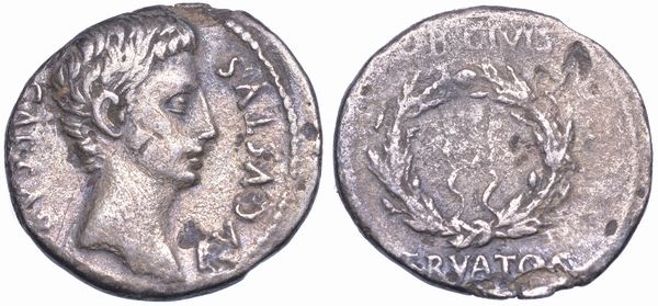 OTTAVIANO AUGUSTO, 27 a.C. - 14 d.C. Denario, anno 19. a.C. Colonia Patricia?  - Asta Numismatica - Associazione Nazionale - Case d'Asta italiane